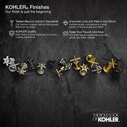 Kohler Artifacts Double-Handle Bridge Bar Kitchen Faucet with Dual Spray Side Sprayer, Vibrant French Gold, 1.5 GPM, 76520-4-AF