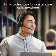 Jabra Evolve2 30 SE Wired Single-Ear Headphones, Noise Isolating, Microsoft Teams Certified, Red Mono, USB-C and USB-A, 23189-899-879-01
