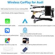 Road Top Wireless Apple Carplay Android Auto Retrofit Kit for Audi A3 2013-2018 with Mirror Link, Reverse Camera Support, CP-ZL-AUDI-B9U