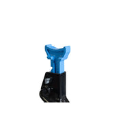 Hart T46002C Double Locking Steel Jack Stands, 6-Ton Capacity, Ratchet Height Adjustable 15-3/8 to 23-13/16 in, Black and Blue, Pair