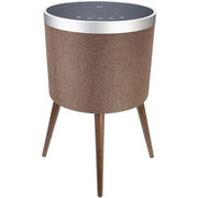 Soundstream ST-180STD-BRN Sound Table with Built-in Bluetooth 5.0 Speaker System and Wireless Charging, Brown