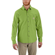 Carhartt Men's Force Sun Defender Relaxed Fit Lightweight Long Sleeve Button-Down Shirt, Steel, 4XLarge, 106552
