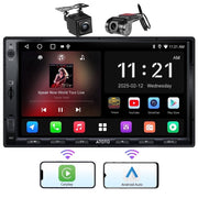 ATOTO A5 Double Din Car Stereo, 7-Inch IPS Touchscreen, Backup Camera, Dash Cam, Wireless and Wired Carplay, Android Auto, GPS Tracking, WiFi, 2GB RAM 32GB Storage