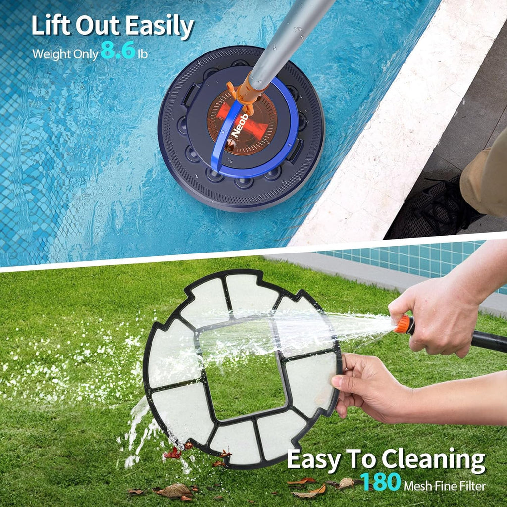 Neobot X2 Cordless Pool Cleaner, Automatic Robotic Pool Vacuum, Lasts