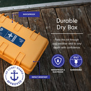 Adventure Medical Kits Marine Series First Aid Kit, Waterproof Shockproof Case, Emergency Medical Supplies for Medium Crews, 6 lb, 18.5x6x13.4 in, 0115-2500