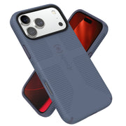 Speck CandyShell Grip +MS Case for iPhone 17 Pro Max, Dual-Layer Protection, Mystery Blue/Faded Denim
