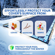 Swimline 25 ft. x 40 ft. Rectangle In-Ground Swimming Pool Leaf Cover-CO92540R