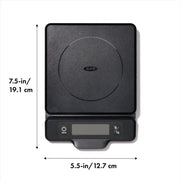 OXO Softworks Food Scale with Pull-Out Digital Display, 5 lb Capacity, Black