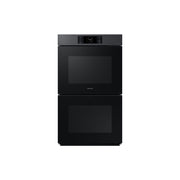 Samsung Bespoke 30 Inch Double Wall Oven, Electric Convection, AI Pro Cooking Camera, Flex Duo Dual Oven, Air Fry, Steam Cook Plus, Matte Black Steel, NV51CG700DMT