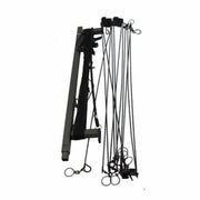 MOJO Outdoors Jerk A Spreader Decoy Rig, Lightweight Hunting Accessory with Spreaders, Stake, Bungee Cord, Tar-Treated String, Black, HW101