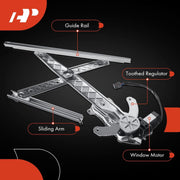 A-Premium Power Window Regulator with Motor, Front Driver Side, Compatible with Ford Expedition 1997-2002, Ford F-150 2001, Lincoln Navigator 1998-2002, Silver, WR0084