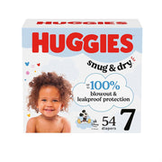 Huggies Size 7 Diapers, Snug & Dry Baby Diapers, Size 7 (41+ lbs), 54 Count, Packaging May Vary