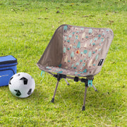 Ozark Trail Kid Backpacking Camping Chair, Forest Pattern, Lightweight Foldable with Carry Bag