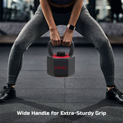 FitRx 9049 SmartStack Adjustable Kettlebell, Quick-Select Weights 25-40 lbs.