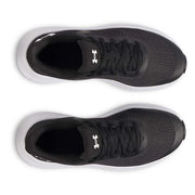 Under Armour Grade School Rogue 5 Boys Running Shoes, Black/Black/White, Size 4.5, 3028269-001