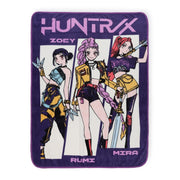 Jay Franco Kpop Demon Hunters Throw Blanket, Super Soft Plush Polyester, Purple and Pink, 46x60 Inches