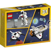 LEGO 6425609 Creator 3 in 1 Space Shuttle Toy to Astronaut Figure to Spaceship 31134, Building Toys
