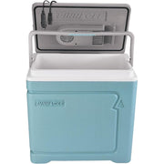 Pinnacle Thermoware 30L Electric Portable Cooler, 12V Plug-In, Blue, Large Capacity for Hot and Cold Food and Drinks, 8007
