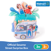Spin Master Ltd Ms. Rachel Sesame Street Surprise Learning Box with Plush Elmo and Ms. Rachel, Soft Fabric, Interactive Early Developmental Toy for Ages 3 Months+