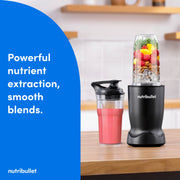 Nutribullet Turbo Personal Blender, 1000W Motor, Rapid Extractor Blade, Matte Black, NB10400AK