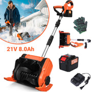 GOCHIFIX GOCHIFIX01671 8 inch Electric Snow Shovel With 21V 8.0Ah Battery and Charger, Orange