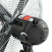Better Homes & Gardens BHS436163273010 16 inch Retro 3-Speed Metal Stand Fan Oscillation, Adjustable Height, Black
