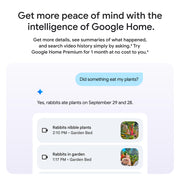 Google Nest Cam Outdoor Wired 2nd Gen, 2K HDR Video, Gemini AI, Weather-Resistant, Night Vision, Two-Way Audio, Snow, GA09963-US