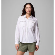 Columbia PFG Bahama Elite Long-Sleeve Shirt for Ladies, White, L