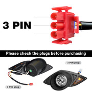 Partiue Golf Cart LED Light Kit for Yamaha G29 2007-2016, 12V Deluxe Street Legal Headlights, Taillights, Turn Signal Switch, Horn, Brake Accessories