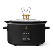 Beautiful 19622 4Qt Slow Cooker with Touch-Activated Display, Black Sesame by Drew Barrymore