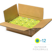 Franklin Sports 52828X X-40 Outdoor Pickleballs - Official Size, Yellow, 12 Pack