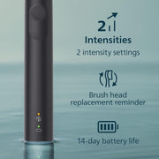 Philips HX3681/24 Sonicare 4100 Series Electric Toothbrush - Sonic Toothbrush with Advanced Sonic Technology, Black