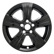 Coast2Coast Impostor Automotive Wheel Cover, 17 Inch, 5 Spokes, Snap-On, Gloss Black, ABS Plastic, Set of 4, IWCIMP373BLK