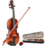 Alvantor 1/2 Size Acoustic Violin Starter Set for Kids Ages 7-10 - Natural Wood Violin with Case, Bow, Rosin & Full Kit