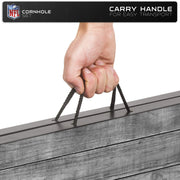 Wild Sports NFL Los Angeles Chargers Cornhole Set, 2'x3' MDF Wood Boards, 8 Double-Stitched Polyester Bean Bags, Gray Wood Design, TTW1N-125-K