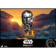 Hot Toys YuMe Star Wars The Mandalorian Cosbaby Bobble-Head Figure with Jetpack Flame Effect, Multicolor, Vinyl, Window Box Packaging, 17810