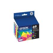 Epson T069120-BCS 69 4pk Combo Ink Cartridges, Black/Cyan/Magenta/Yellow