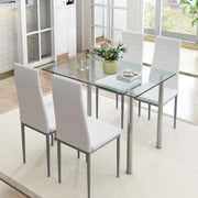 uhomepro White Kitchen Table Set