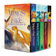 Scholastic Wings of Fire 1-5 Special Edition Box Set, Paperback with Colorful Stenciled Edges and Exclusive Poster