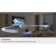 Samsung B-Series 5.1 Channel DTS Virtual:X Soundbar with Wireless Subwoofer, Black, HW-B73WF/ZA