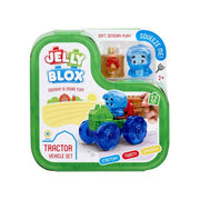 Goliath Jelly Blox Tractor Toy Building Set, 12-Piece Multicolor Sensory Blocks for Toddlers 2+, 932940
