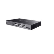 TP-Link SG3428XMPP Omada 24-Port Gigabit and 4-Port Managed Switch, Black
