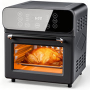 TINANA  YH-AF-13 10 QT Air Fryer Oven, 8 Preset Functions, LED Smart Touch Display, Oil-Less Cooking, Black