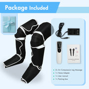 CATGOOD Leg Massager with Heat, Air Compression for Thigh and Leg, 3 Massage Modes, Adjustable Intensity, Muscle Pain Relief, Circulation Improvement, HG0388-BW