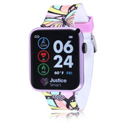 Justice Unisex Tween Smart Watch with Silicone Strap in Butterfly Tie Dye - JSE4203WMC