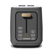 Made by Gather Beautiful 2 Slice Touchscreen Toaster, Oyster Gray