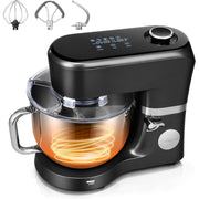 SPECSTAR Stand Mixer, Multifunctional Kitchen Mixer with Fermentation Presets, 660W Motor, 6 Qt Stainless Steel Bowl, 11 Speeds, Black, VH1820-BK