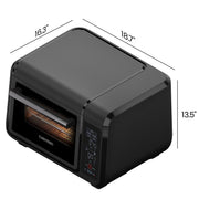 Chefman EasyAir Oven + Air Fryer Combo, 15 Quart Capacity, 5 Cooking Functions, Touch Control Panel, 450F Max Temperature, Ivory