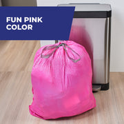 Hefty Ultra Strong 13 Gallon Tall Kitchen Trash Bags, Pink, Fabuloso Watermelon Scent, Pack of 110, E8882211