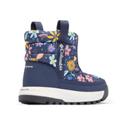 Columbia Youth Snowtrot Mid Insulated Snow Boot, 200g Insulation, Omni-Heat Lining, Omni-Shield Water Resistant, Omni-Grip Outsole, Nocturnal/Wildflower Whimsy, Size 5, 207891